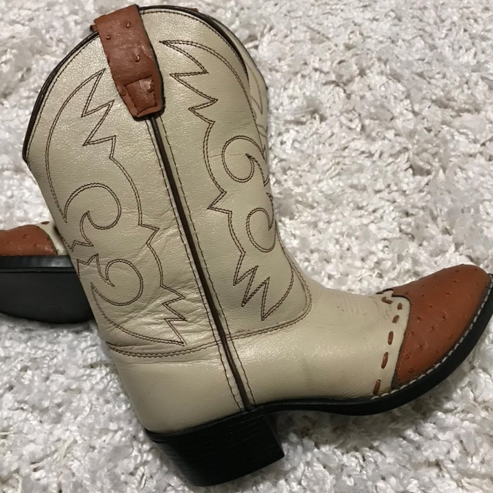 Genuine Leather Cowgirl Boots - Picture 1 of 8